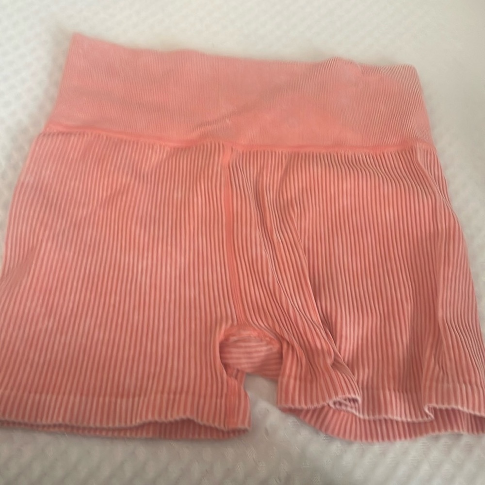 Salmon pink shorts